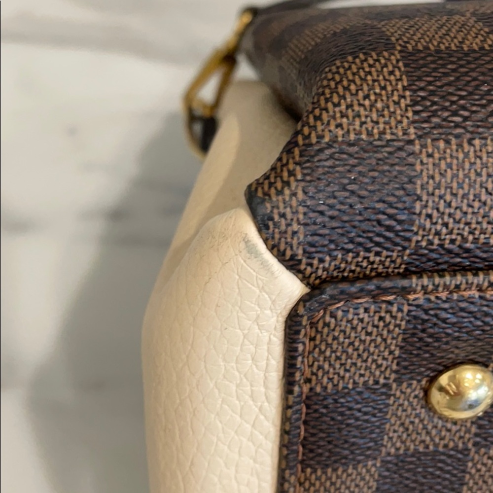 Louis Vuitton Normandy Damier Canvas Satchel Ivory - Picture 8 of 16